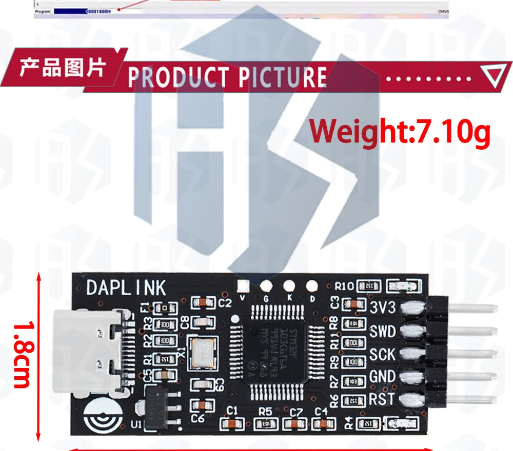 1~10PCS EGBO High Quality DAPLINK Replaces JLINK OB/STLINK STM32 Burner, Downloader And Emulator ARM For Arduino