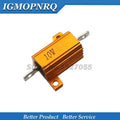 2pcs 10W Aluminum Power Metal Shell Case Wirewound Resistor 0.1R ~ 30K 0.5 1 2 3 5 6 8 10 20 100 150 200 300 500 1K 5K 10K ohm