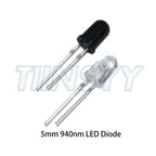 10pairs 3mm 5mm 940nm LEDs Infrared Emitter and IR Receiver Diode F3 F5 Diodes for Arduino DIY