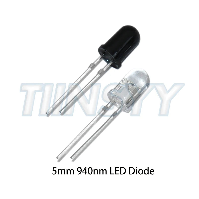 10pairs 3mm 5mm 940nm LEDs Infrared Emitter and IR Receiver Diode F3 F5 Diodes for Arduino DIY