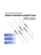 Quick Break 5x20mm Ceramic Fuse Slow Blow Tube Fuse With Pin 5*20mm 250v 1a 2a 3a 4a 0.5a  5a 6a 7a 8a 10a 12a 15a 20a 25a 30a