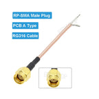 10PCS Single End SMA Female to PCB Soldering Pigtail RG316 Cable WIFI Wireless Router GPS GPRS Low Loss Jackplug Wire Connector