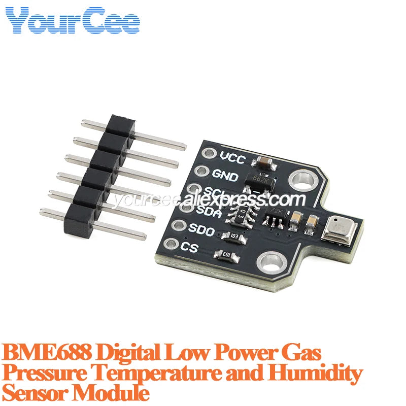 2pcs/1pc MICS-6814 Nitrogen Carbon Gas Sensor Air Quality CO NO2 NH3 TGS2600 CCS811 BME680 Temperature Humidity Height Detection