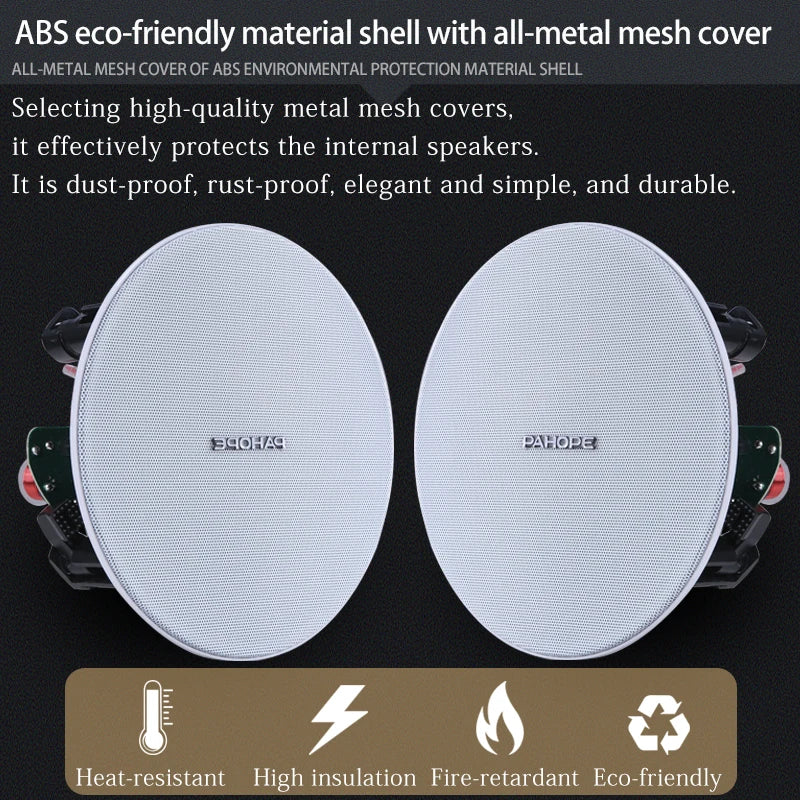 speakers 4inch embedded speakers - Passive audio system - High-fidelity ceiling speakers - Home Living room, hotel use
