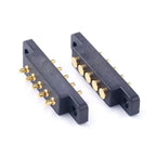 Spring Loaded Pogo Pin Connector 5 Pin 2.54MM PCB Solder Male Female Pogopin L-shape Straight Board Probe Power Connector