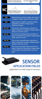 E2K-F Capacitive Proximity Switch Sensor 10mm Sensing Range NPN PNP 12-24V DC Square Capacitive Sensor