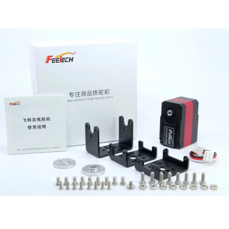 Torque Control 50Kg.cm Full Metal Douoble Shaft TTL Robot Servo Motor Feetch HL3950M Robot Servo For Robot Fixture Grip Robotic