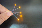 Pre-wired 3V #0402 SMD LED Yellow,30cm wires pre soldered,hobby model kit/car/railway/railroad/starship/gundam lighting