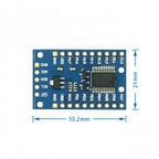 PCF8575 Module Expansion IO port Expander board DC 2.5-5.5V I2C communication control 16 IO ports For Arduino