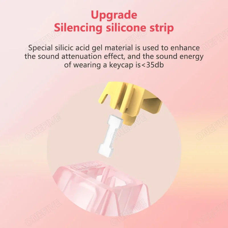 Outemu Silent Peach V3 Switch Lubed Silent Lemon V3 Switches Mechanical Keyboard Linear Tactile 5Pin Hot Swap PA66 Pre Lubed POM