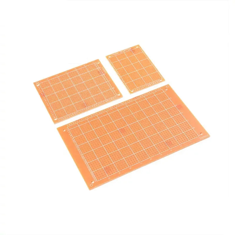 Single-sided Breadboard, Prototype Board, Perfboard, 2.54mm Pitch Bakelite Circuit Board, Sizes: 5/7/9/15cm