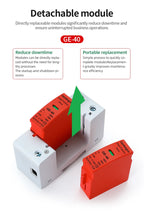 House Lightning Surge Protector AC SPD 1P 2P 3P 4P 40KA 60KA 220V 385V AC Protective Low-voltage Arrester Device ﻿