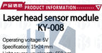 KY-008 650nm Laser Transmitter Module with Laser Sensor Module Non-Modulator Tube Laser Receiver Module Kit