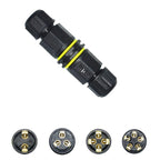 IP68 Electrical Waterproof Connector Wire Cable 2/3/4/5 Pin Outdoor Plug Straight Quick Screw Conductor Connector