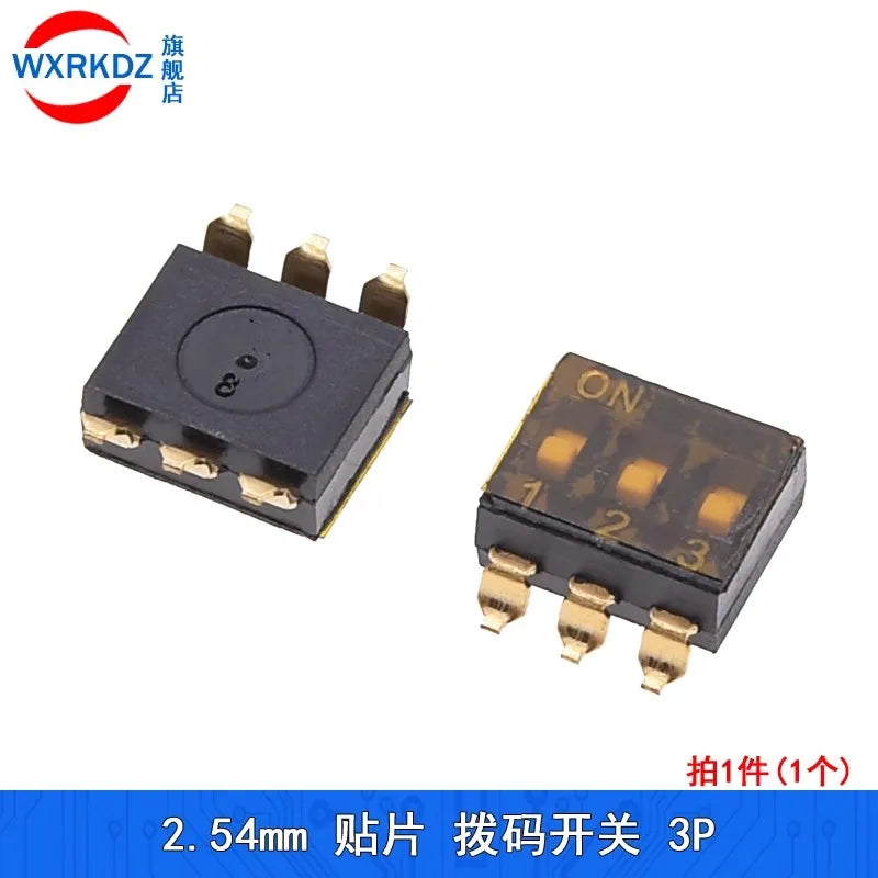 10pcs SMD SMT Slide Type Switch 1P 2P 3P 4P 5P 6P 8P 10P 2.54mm Position Way DIP Black Pitch Toggle Switch Black Snap Switch