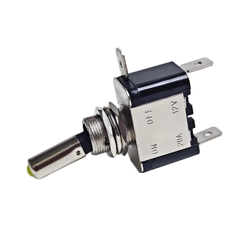 1Pcs 12V 20A Illuminated LED Toggle Switch Auto Car Boat Truck Red Blue Green Yellow White