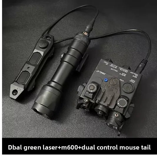DBAL-A2 PEQ15 Red Green Dot IR Laser Sight  Light Tactical M600 Flashlight Armas White Scout Lamp Fit 20MM Picatinny Rail