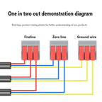 1PC Wire Connector Electric Cable Led Conectors Fast Terminals Blocks Docking Butt Household Electrician Tools For 4mm² 6mm²