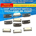 10PCS 4Mhz 6Mhz 8Mhz 12Mhz 11.0592MHZ 14.318MHZ 16MHZ 20MHz 24MHZ 25MHZ SMD Quartz Crystal Resonator Passive Oscillator HC49S