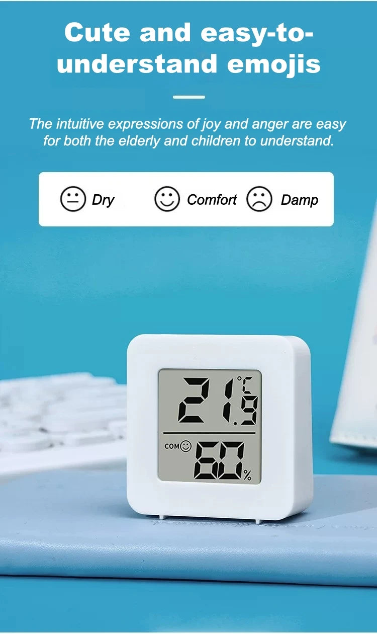 1/2/3/5PCS Mini LCD Digital Thermometer Hygrometer Indoor Room Temperature Humidity Meter Sensor Gauge Weather Station Set