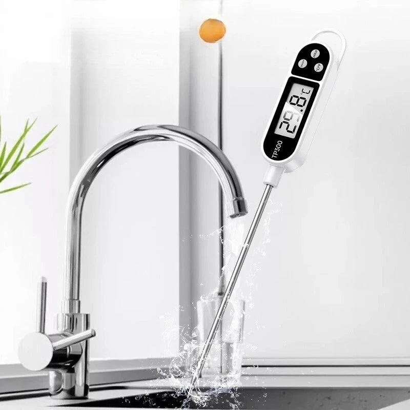 Electronic Probe Food Thermometer For Water Oil Milk Temperature Measuring Home Kitchen Baby Bath Baking