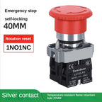 220V Emergency Stop Button Switch Rotate Locking XB2-BS542 BS442 BS642 BS142 10A Key Power Starter for Electrical Panelboad 22MM