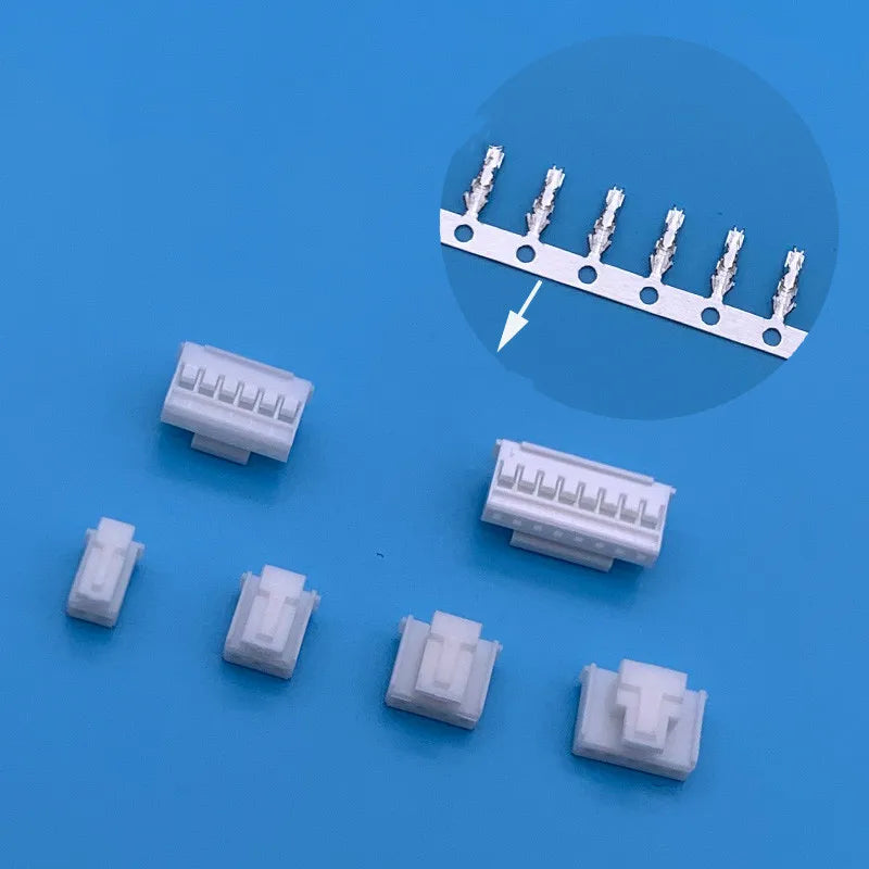 5 Sets HY2.0 2.0mm Wire to Wire Connector Kit, Male & Female Aerial Docking Terminal Housing (2P 3P 4P 5P 6P)