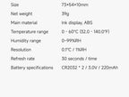 DUKA TH2 E-ink Smart Hygrometer Thermometer Home Indoor Temperature Humidity Meter Sensor Gauge Weather Station Mijia Home APP