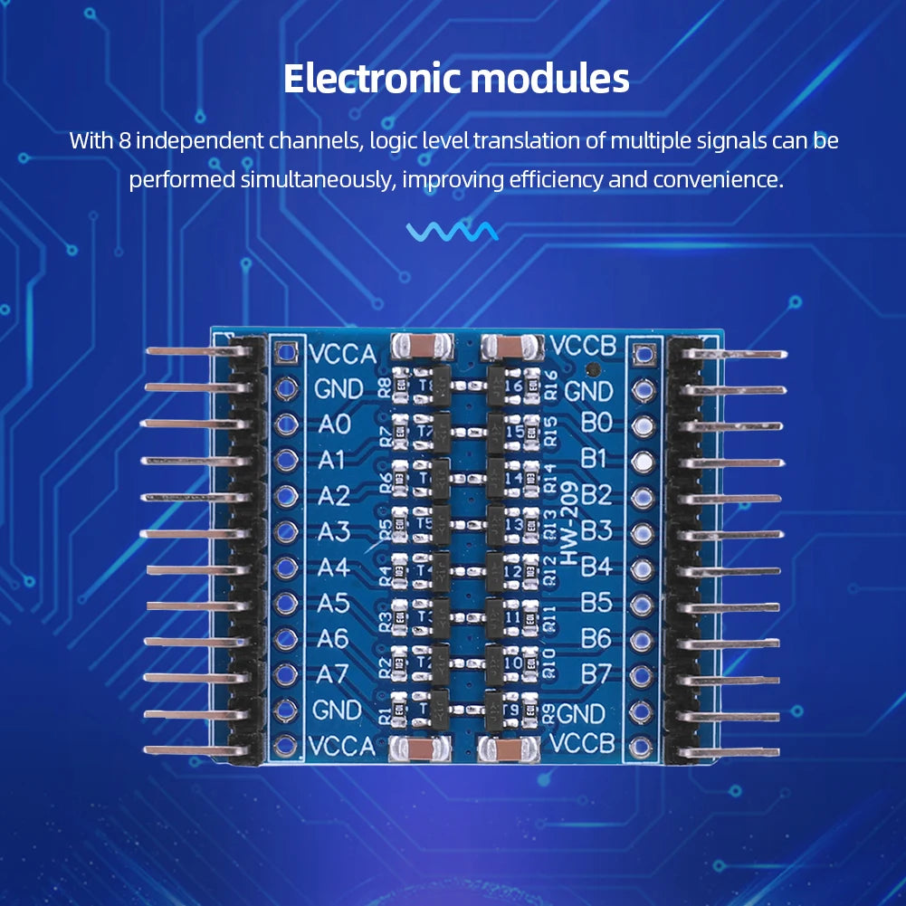 8 Channel Logic Level Switching Shifter 5V/3.3V Logic Level Shifter Bi-Directional Module IIC UART SPI TTL for Arduino
