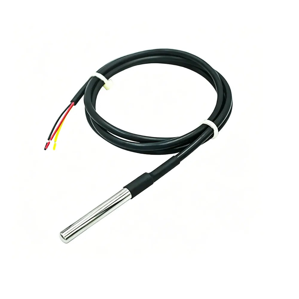 DS18B20 Stainless Steel Waterproof DS18b20 1m 3m 5m Thread Temperature Probe Temperature Sensor 18B20 Cable For Arduino