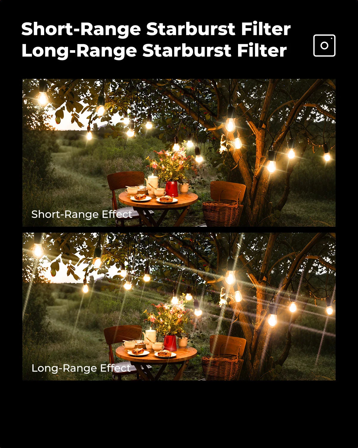 K&F CONCEPT Effects Filters Kaleidoscope Prism/Spiral Halo/Split Diopter/Motion Blur/4 6 8 Points Camera Lens Filter Photography