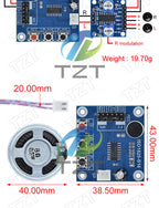 GREATZT ISD1820 recording module voice module the voice board telediphone module board with Microphones + Loudspeaker
