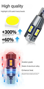 Car Interior Side Light T10 W5W 168 192 Led Tail Light 3030 10SMD 12V Auto Lamp CANBUS NO Error Car Marker Parking Bulb