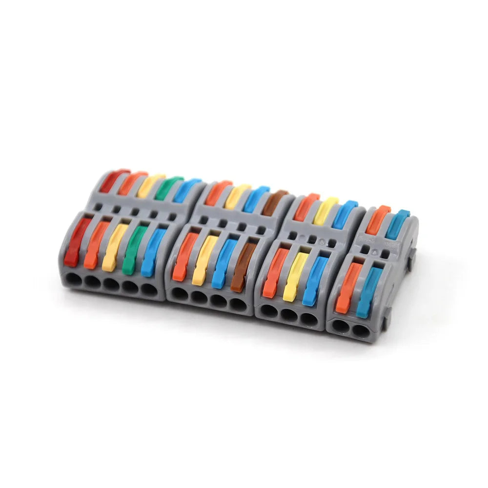 Wire Connector 222 3 4 5 Pin Splicing Terminal Blocks Led Strip Lighting Electric Quick Connectors Mini Conductor Rail Conector