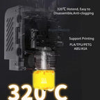 Upgraded Hotend For Kobra S1 /S1Combo 24V 50W Hot end For Anycubic Kobra S1 Thermistor&Heater For Kobra S1 Hardened Steel Nozzle