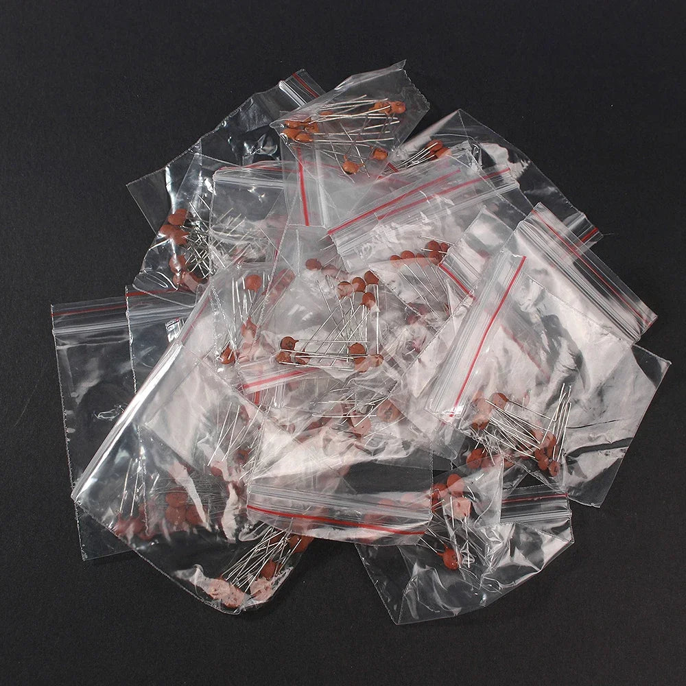 Ceramic Capacitor Kit Set 300pcs/960pcs 2pF-0.1uF Electronic Components Capacitor Assorted Kit IC Samples for DIY Electronics