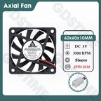 Gdstime 60MM Fan 24V 12V 5V Cooler 60x60x10MM Axial Cooling Fan 6010 Dual Ball Brushless Dupont USB Fan for PC Case CPU Cooling
