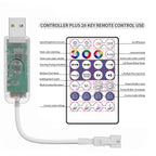 WS2812B LED Strip Bluetooth Wifi Music Controller Kit Individually Addressable Smart RGB LED Tape 30/60/74/96/144Leds/m USB DC5V