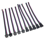 10/20/50 Pairs 4pin SM JST 15cm Cable Female/Male connectors for Led Strip RGB 5050 3528 WS2801 APA02 WS2815 WS2813