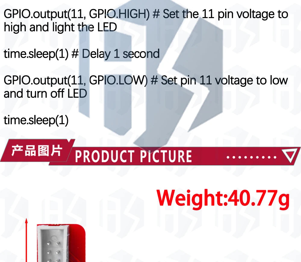 T-Type GPIO Breakout Expansion Board with 20cm FFC 40-Pin Ribbon Cable, Compatible for Raspberry Pi 2/3 Model B/B+/A+