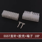 5Sets Molex 4.2mm Automotive Wire Connectors Plug 5557 Series RA Wafer Female Terminal 2-24P Housing for Electrical Wiring