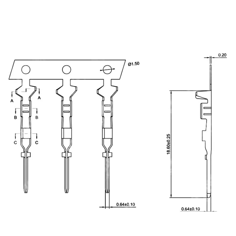 Dupont Connector Shell 2 3 4 5 6 7 8 9 10 11 12 13 16P Pin Single Row 2.54mm Terminal Male Female Connector Through Hole Housing
