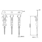 Dupont Connector Shell 2 3 4 5 6 7 8 9 10 11 12 13 16P Pin Single Row 2.54mm Terminal Male Female Connector Through Hole Housing