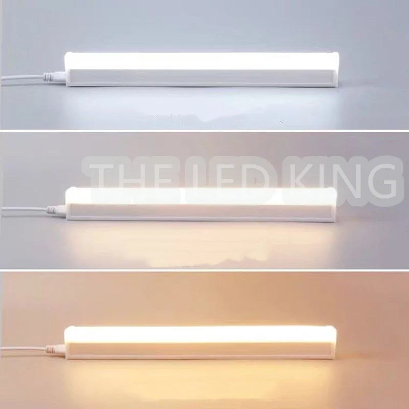 180 Degree Bright LED Tube T5 Light AC220v 230v 60cm 10w 30CM 6W LED T8 Integrated Driver Fluorescent Lamp Bulb Cold Warm White