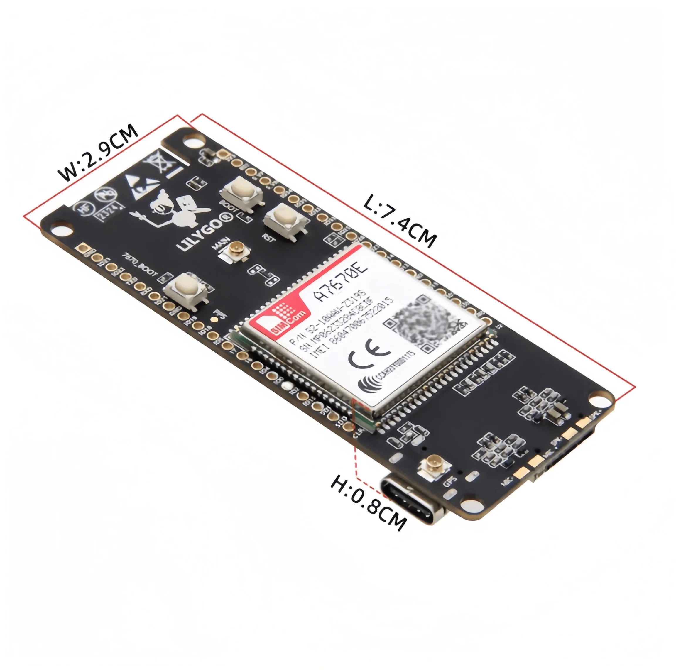 LILYGO® T-Call A7670 4G 2G ESP32 Development Board A7670E LTE GSM Module