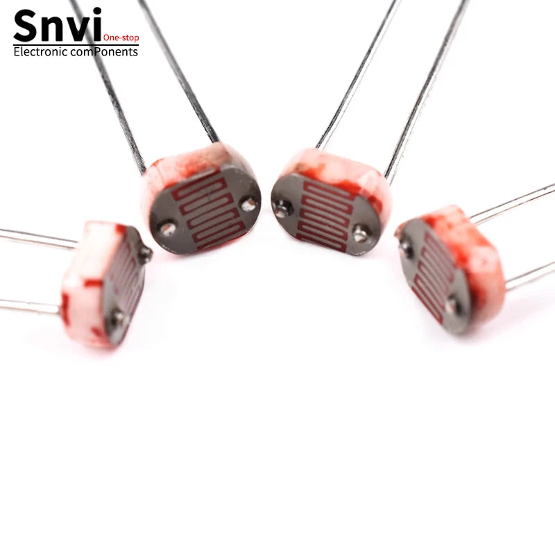 snvi 20pcs 5506 5516 5528 5537 5539 Light Dependent Resistor LDR 5MM Photoresistor wholesale retail Photoconductive resistance