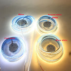 1/2/3/4/5m/lot 10mm PCB 2835 SMD 1200 LED Strip Tape DC12V 24V IP20 Non Waterproof Flexible Light 240 Leds/m, White Warm White