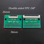 1pcs Test Board FPC 6 8 10 12 20 30 24 Pin PCB Double Sided FFC FPC Flex Cable Adapter Pitch 0.5mm 1.0mm to 2.54mm Connector