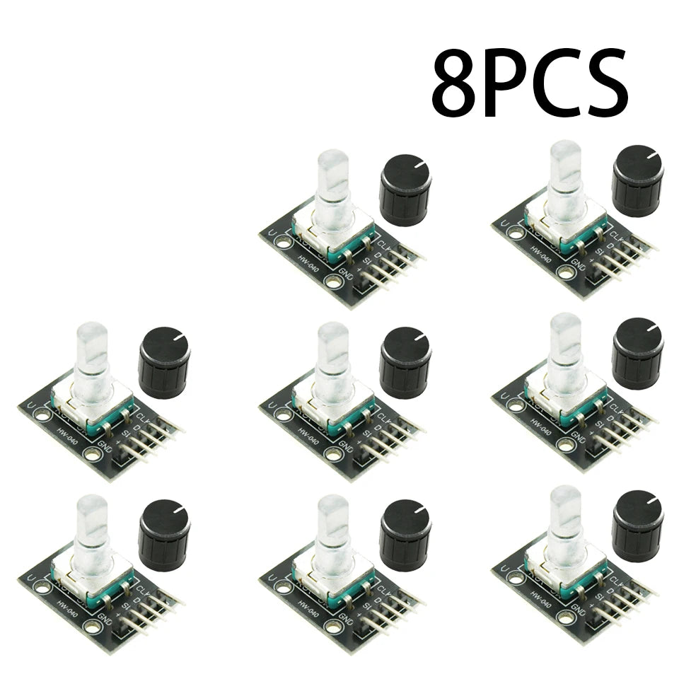 1-10PCS 360 Degree Rotary Encoder Module KY-040 Brick Sensor Development Board with Knob Cap Potentiometer KIT DIY for Arduino