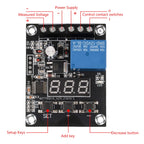 DC 9V 12V 24V Voltage Detection Relay Module Circuit Monitoring Module Overvoltage Protection Discharge Monitoring Board